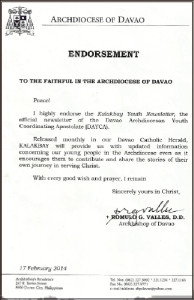 Endorsement Letter