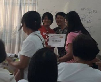 OMPH Certificate of Free Fiesta Coverage awarding (Sta. Teresita GKK, Buhangin)