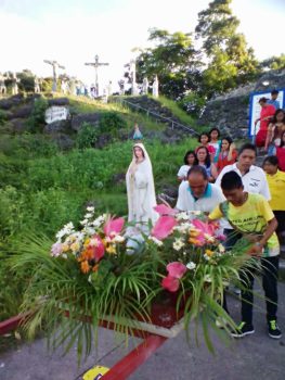 St. Francis Xavier Parish Tibungco procession of Our Lady of Fatima