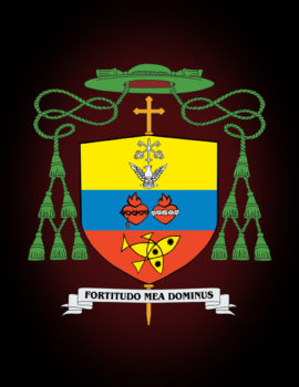 Personal Coat of Arms of His Excellency Most Rev. Abel C. Apigo, D.D., 2nd Bishop of the Diocese of Mati