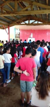 Kabataan sa St. John Paul II Sub-Parish, Inawayan nagkahiusa nga nag-ampo sa Santos nga Rosaryo