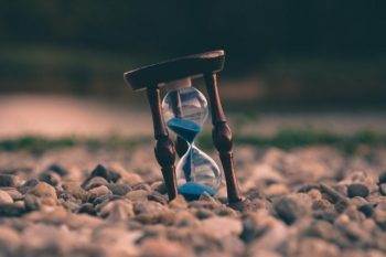 waiting for God's timing hourglass