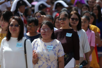 Relatives of Bishop Bong Lunas