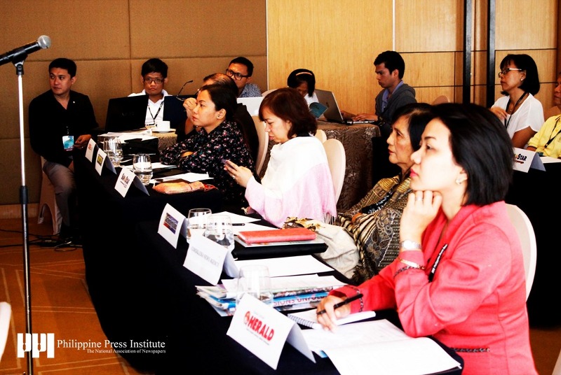 Philippine Press Institute 19th National Press Forum on May 14-15, 2015