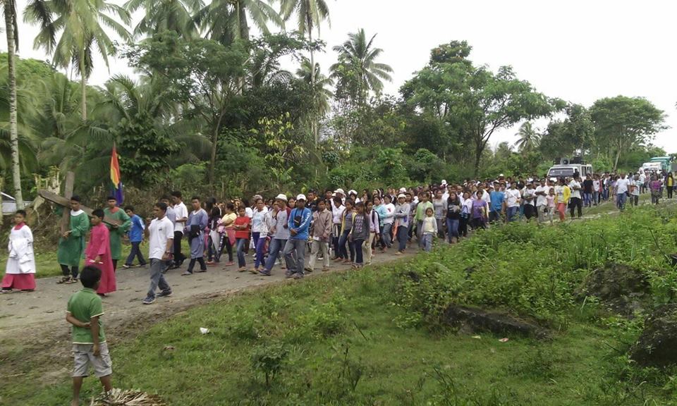 Way of the Cross sa San Roque Parish, Malabog