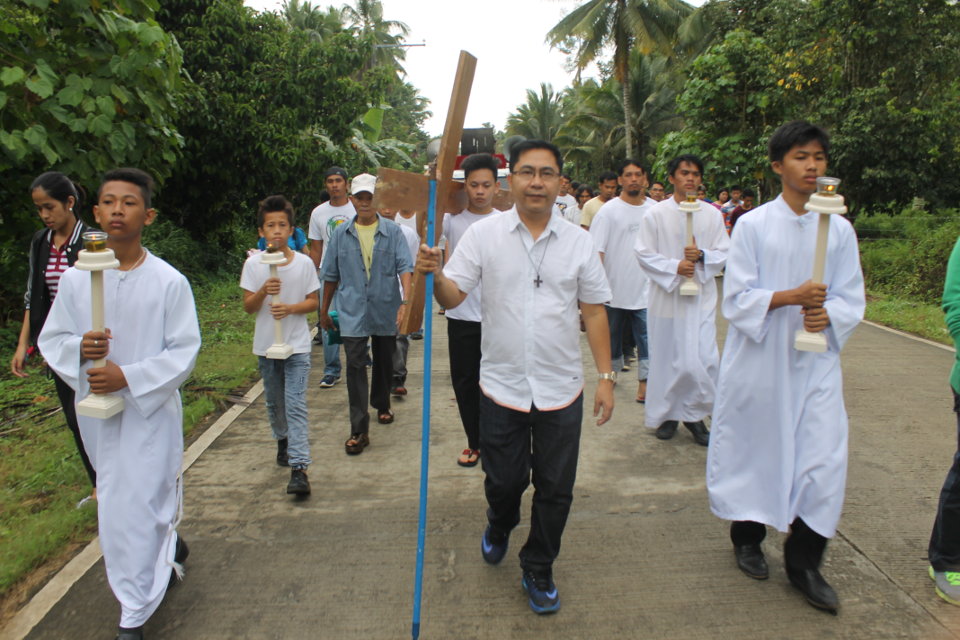 Way of the Cross sa San Francisco de Asis Parish, Tagakpan