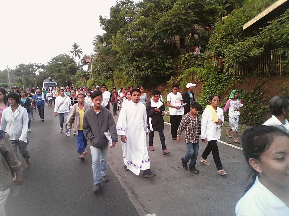 Way of the Cross sa San Isidro Labrador Parish, Lumondao