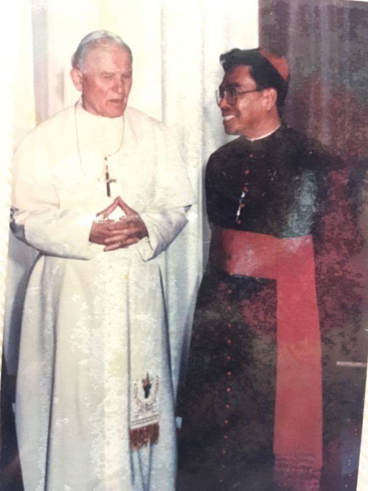 Bp. Baquial with Pope John Paul II