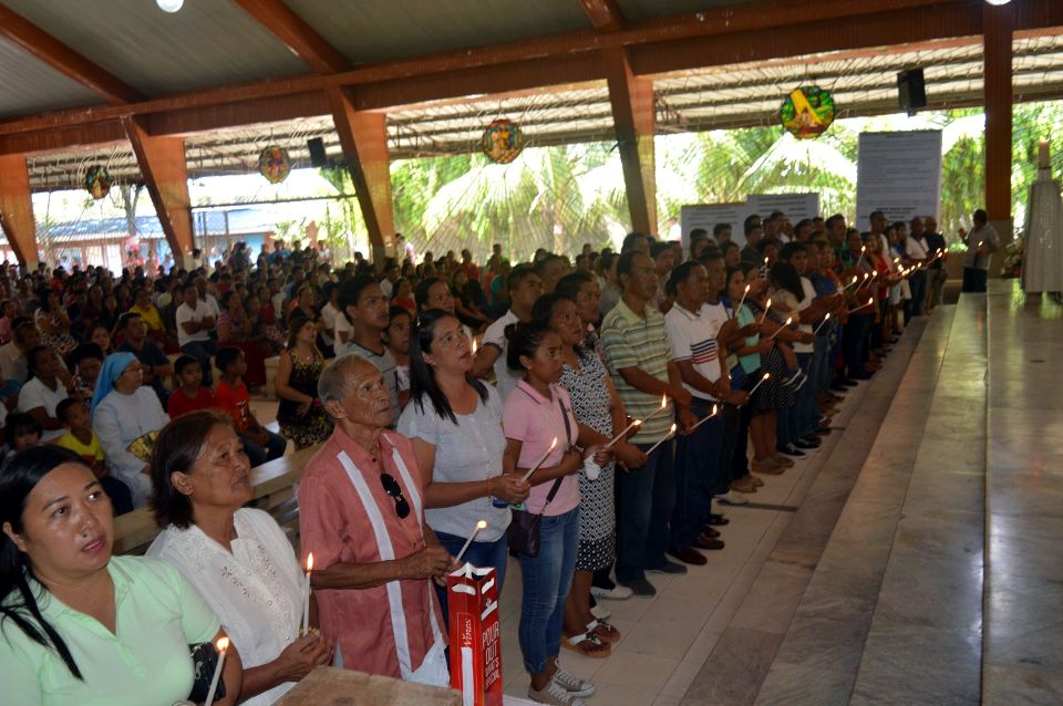 Election Candidates flock to Tibungco Parish before polls