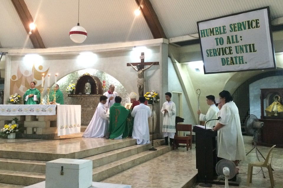 Fr. Emmanuel Gonzaga installation as parish priest of Sacred Heart of Jesus Parish, Obrero