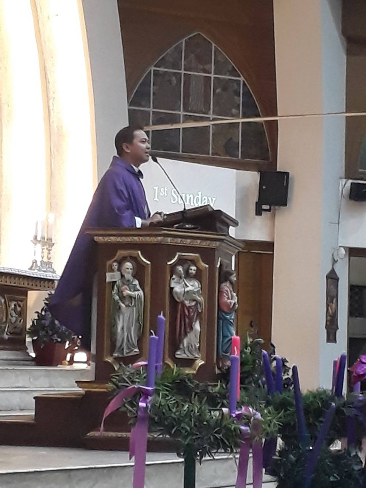 Advent Wreath blessing San Pedro Cathedral 2018