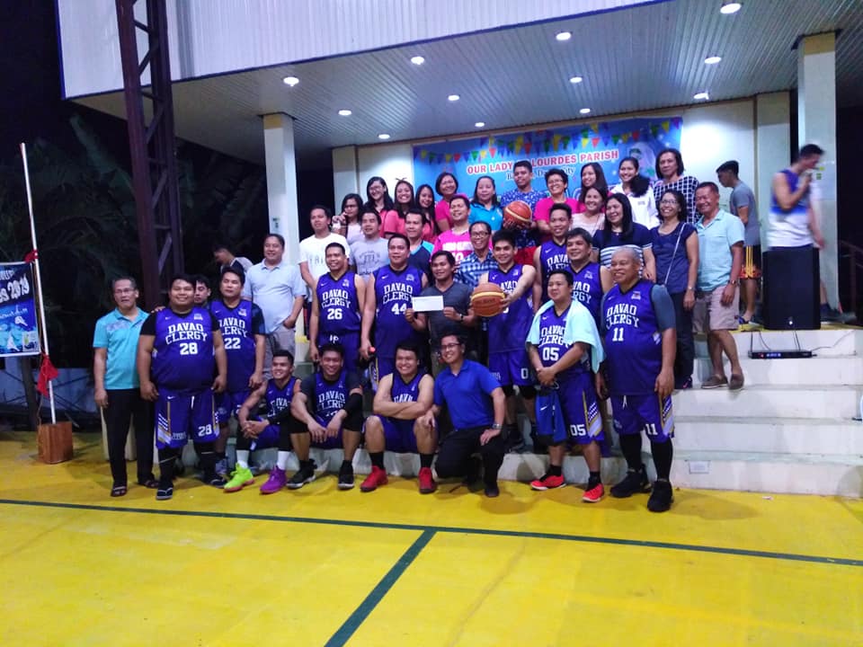 OLLP Bangkal 16th fiesta Basketball Davao Clergy