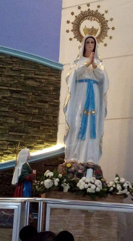 OLLP Bangkal 16th fiesta New Our Lady of Lourdes Statue with Saint Bernadette