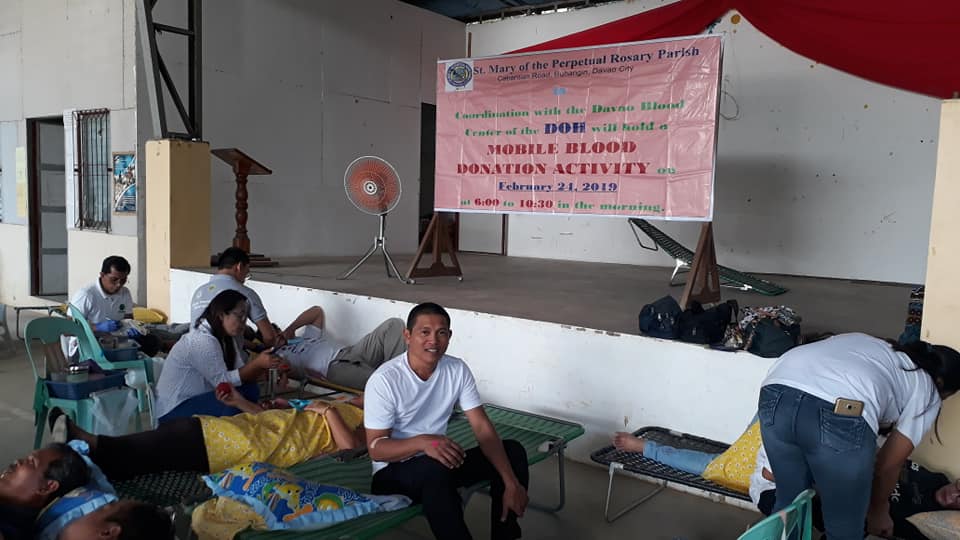 St. Mary of the Perpetual Rosary Parish Blood Donation 2019