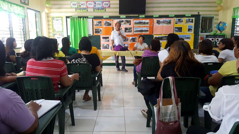 Brigada Eskwela Tibungco meeting F. Bustamante Central Elementary School