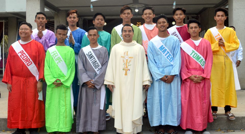 Francis Xavier Parish-Tibungco Youth apostles Fr. Gimeno