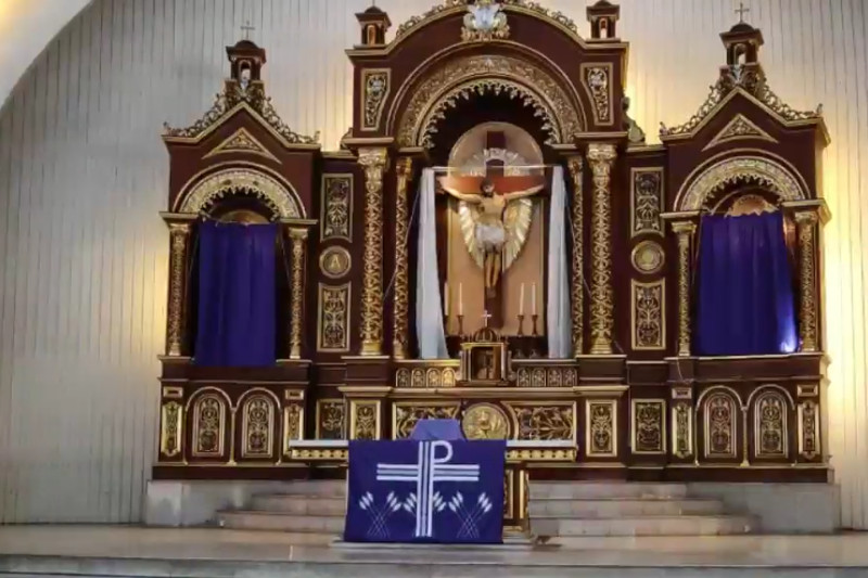 Stripped Altar Good Friday San Pedro Cathedral 2019