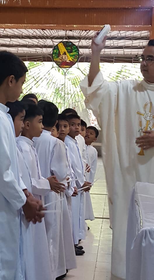 SFX St. Francis Xavier Parish-Tibungco sending forth EMHC knights of the altar