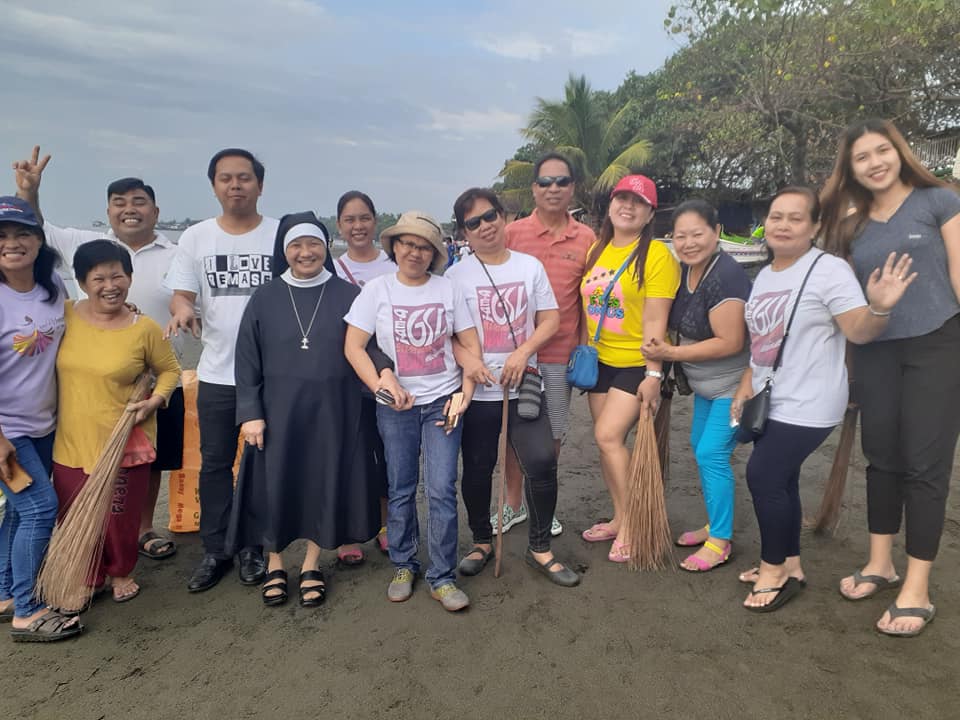 San Pedro Cathedral GSL coastal clean-up 2019