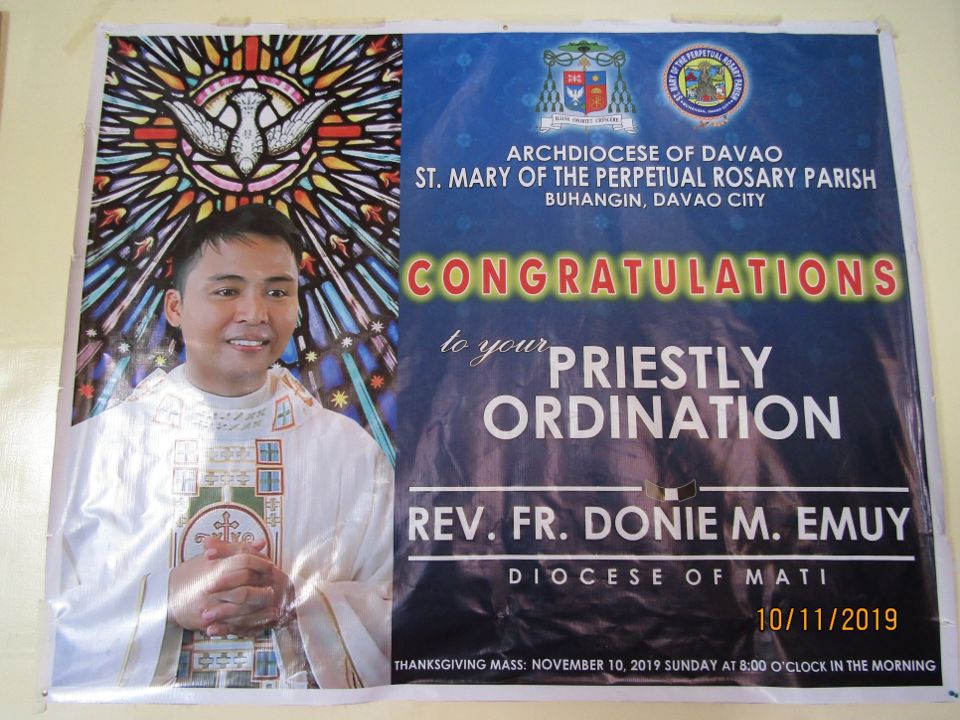 Fr Donie Emuy SMPRP St. Mary of the Perpetual Rosary sa Buhangin