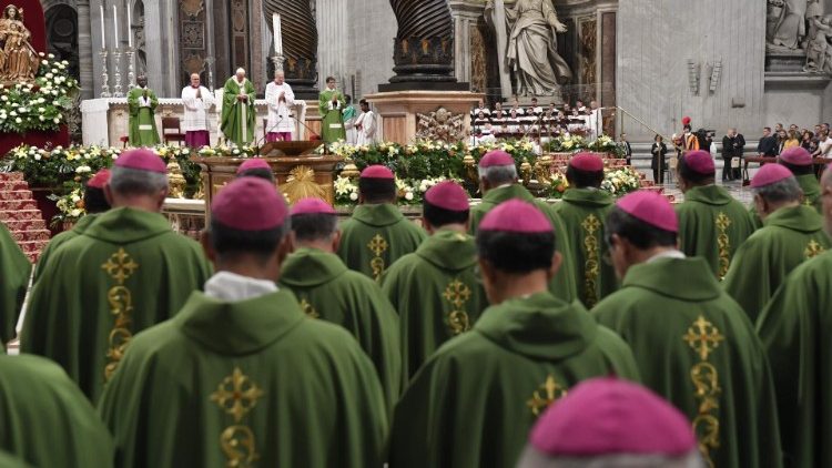 Pope Francis celebrating World Mission Day, Oct. 20, 2019. (Vatican Media)