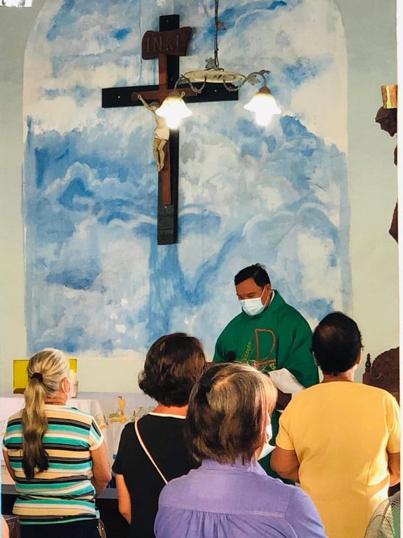 Sto. Niño Chapel at Panacan Relocation GKK Mass during MGCQ