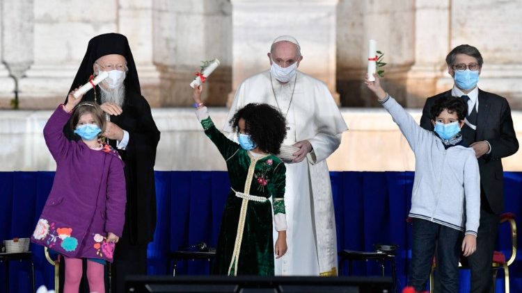 Ecumenical and interreligious Prayer for Peace Meeting in Rome (ANSA)