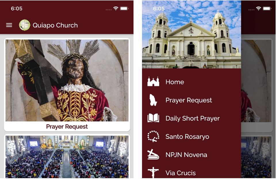 Quiapo Church mobile app