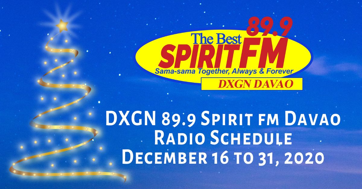 DXGN radio sched December