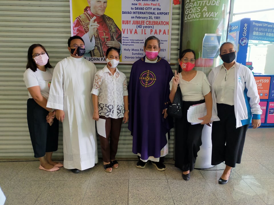 Fr Lamata celebrates mass St JPII visit to Davao