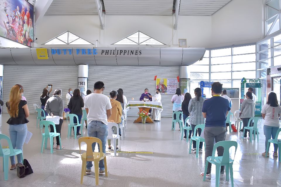 Fr Lamata celebrates mass St JPII visit to Davao