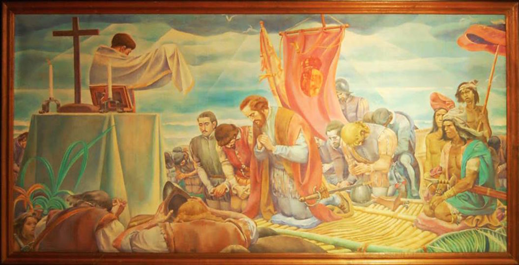 Philippines First Mass painting