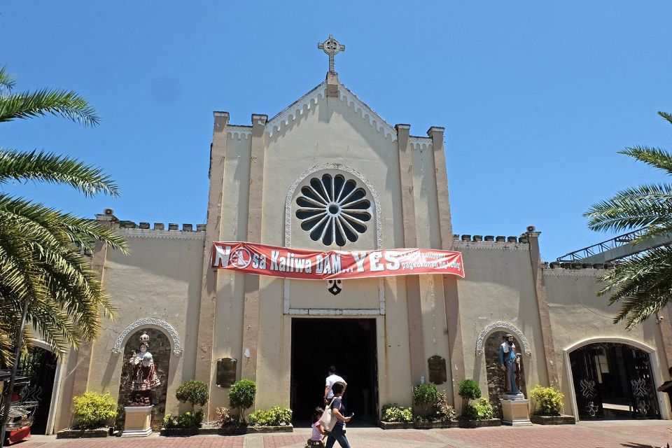 Infanta Cathedral No to Kaliwa Dam tarp