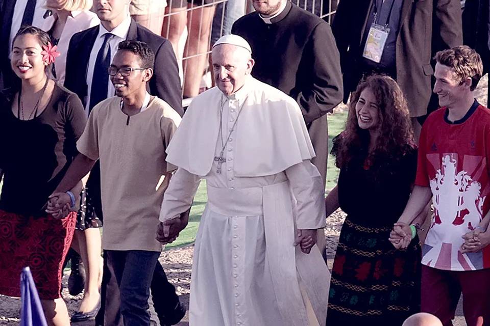 Pope Francis at WYD in Poland 2016 Credit Marcin Kadziolka Shutterstock CNA