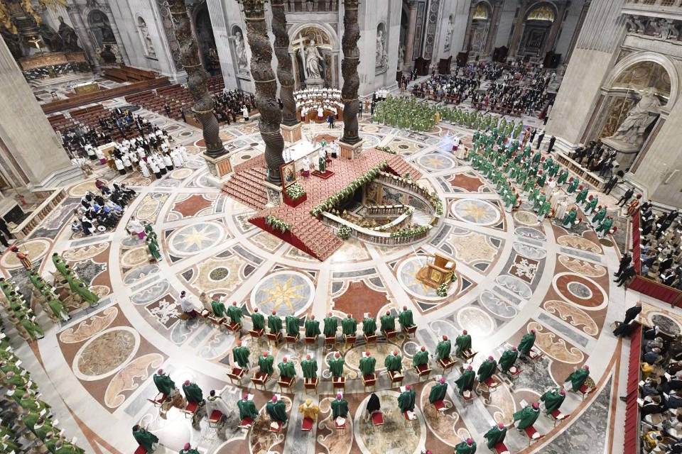 20211010 Pope Francis Opening Mass Synod of Bishops Vatican Media