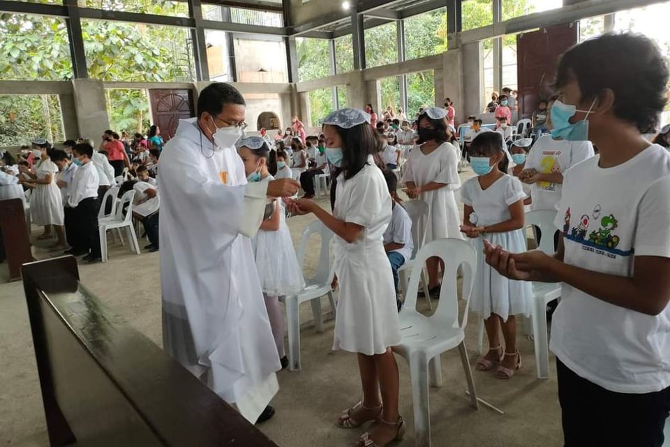 OLMMP first communion 2022 Our Lady of Miraculous Medal Parish Indangan