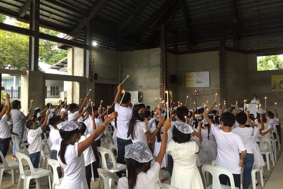 OLMMP first communion 2022 Our Lady of Miraculous Medal Parish Indangan