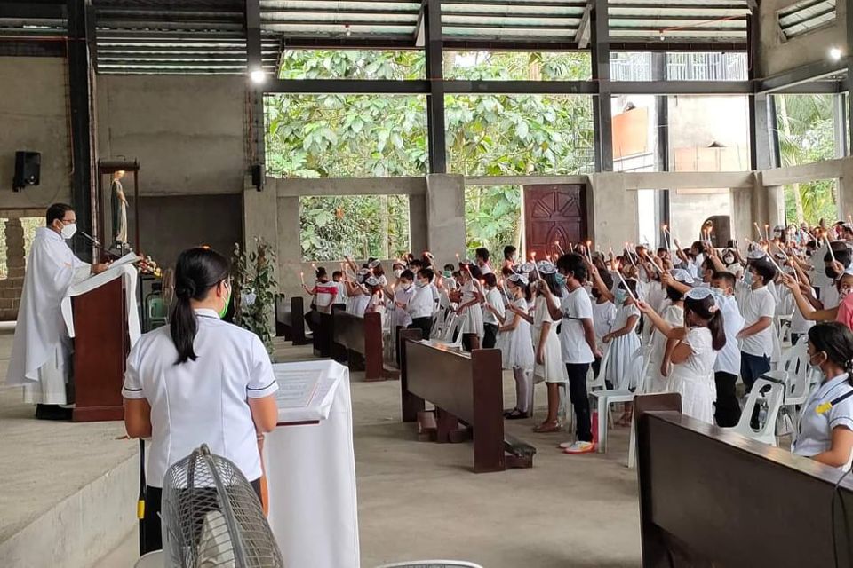 OLMMP first communion 2022 Our Lady of Miraculous Medal Parish Indangan