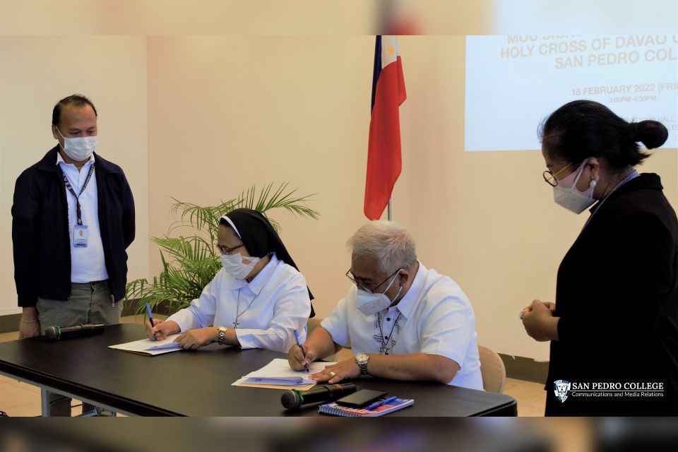 MOU SIGNING SPC HCDC San Pedro College Holy Cross of Davao College