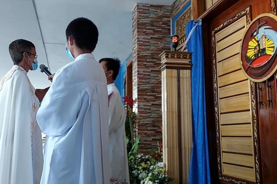 2021-04-07 Fr. Pepe Retorca presided the opening of the Holy Door Immaculate Conception Parish (ICP) in Peñaplata