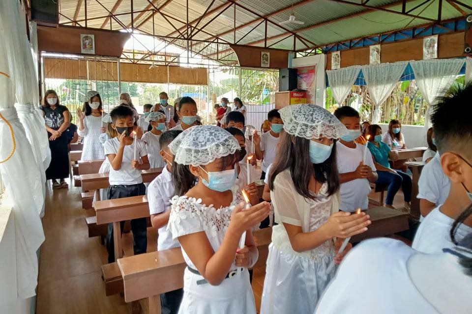 First Communion GKK Santo Nino, Sitio Sarro, Brgy Manual Guianga, Tugbok, SFDA San Francisco de Asis Parish Tagakpan