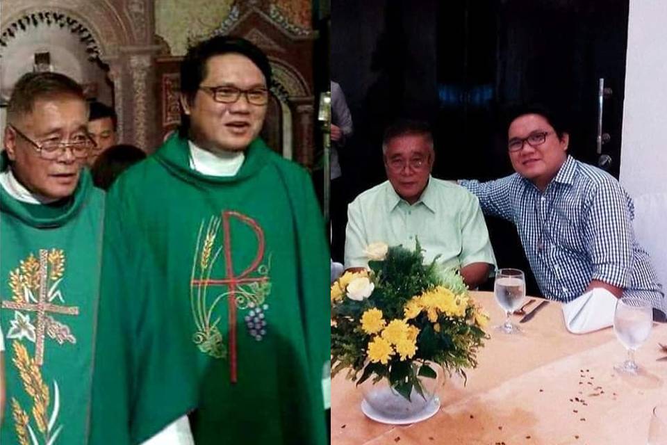 Msgr Boni Burlaza Fr Sherman Garciano