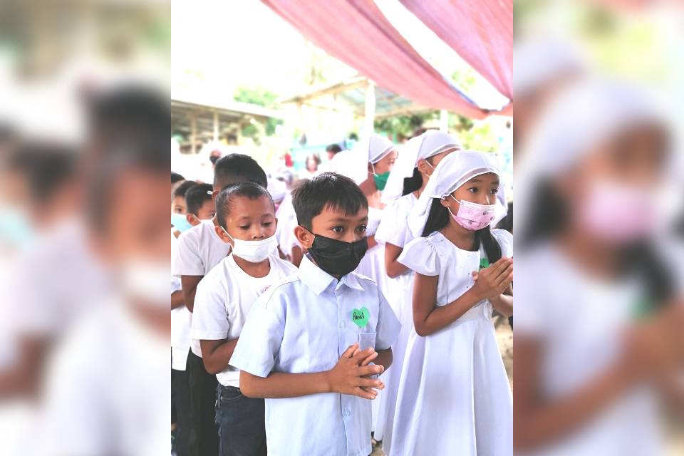 San Roque Parish Malabog first communion 2022