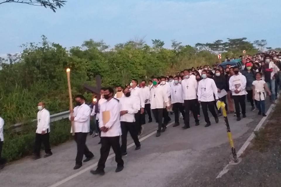 Via crucis 2022 San Roque Parish Malabog