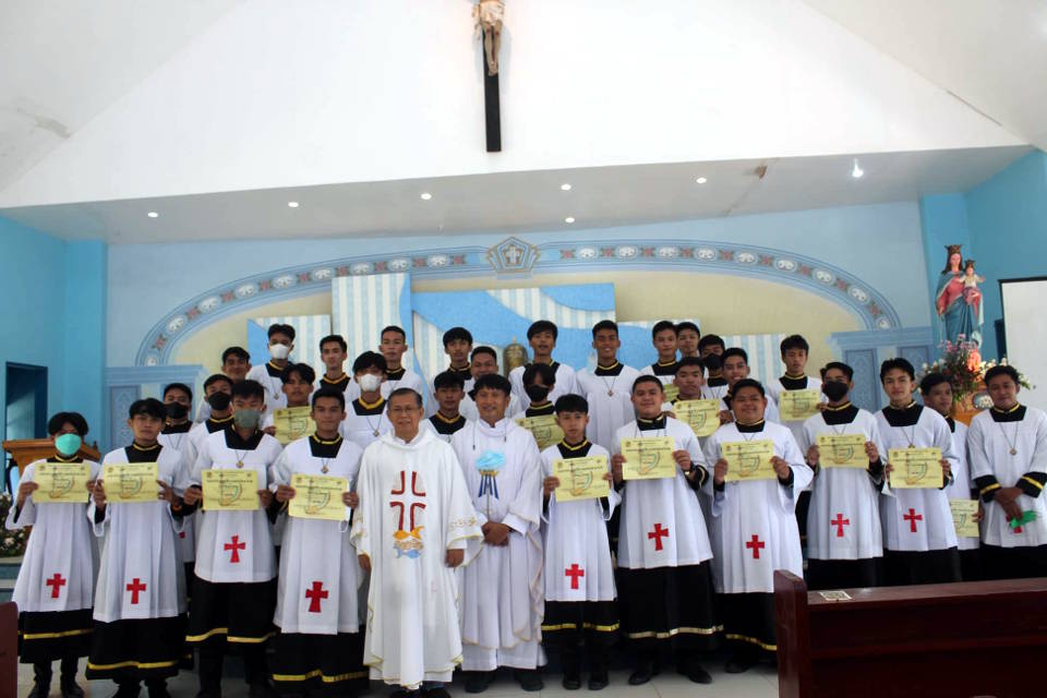 Induction Renewal KOA Knights of the Altar Servers MHCP Mary Help of Christians Parish 2022