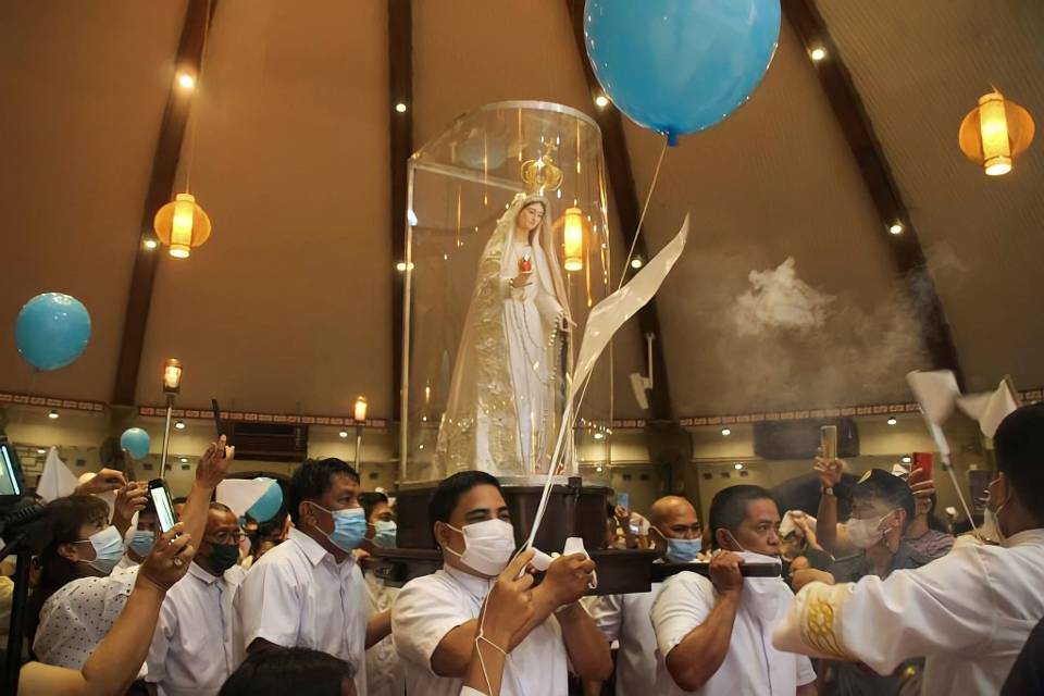 Our Lady of Fatima visiting Sacred Heart of Jesus Parish Obrero