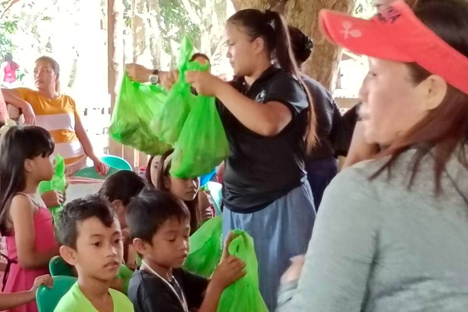 Parish Soccom gift-giving at New Carmen Archdiocesan Nutrition Center