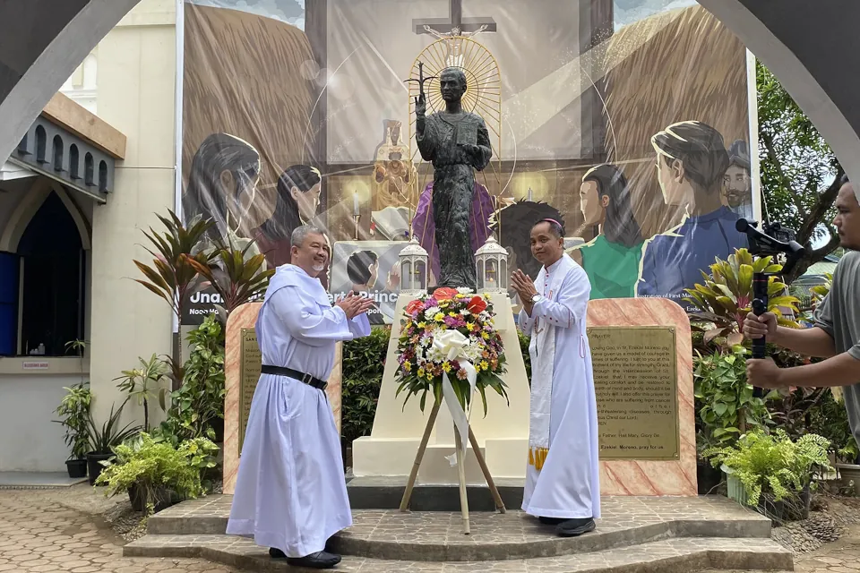 20230304 St Ezekiel Moreno Statue Puerto Princesa Cathedral AVPP