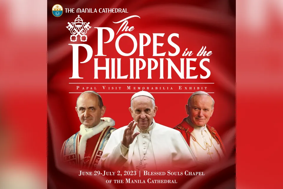 Manila Cathedral Popes in the Philippines exhibit