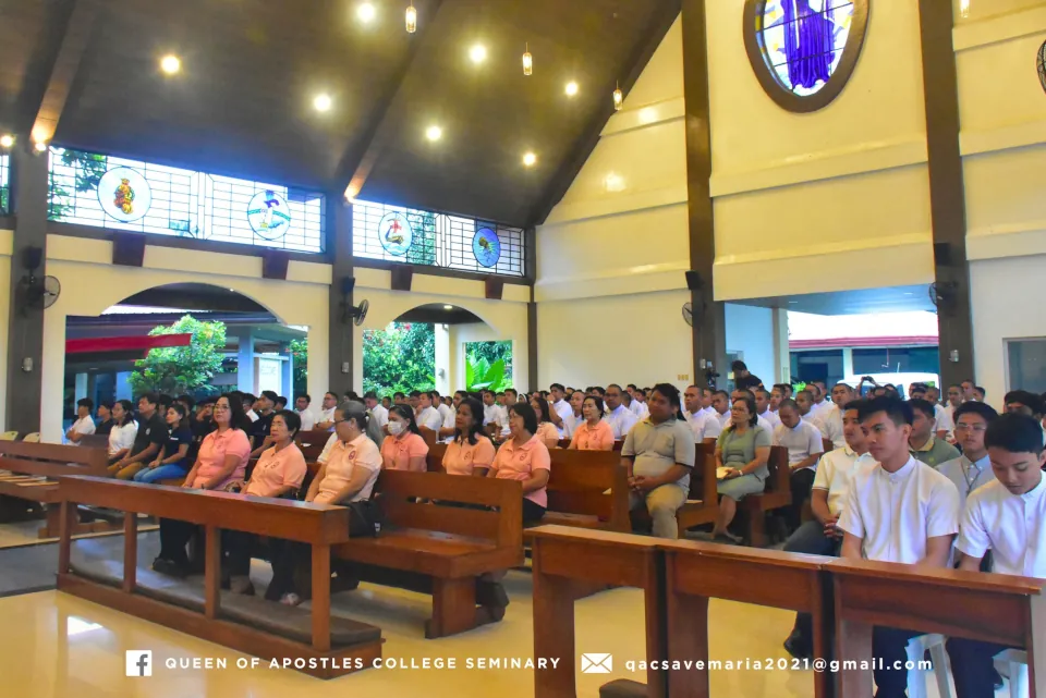 Holy Spirit Mass at Queen of Apostles College Seminary (QACS) Tagum 2024